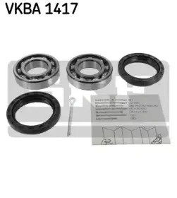 VKBA 1417 SKF Комплект подшипника ступицы колеса